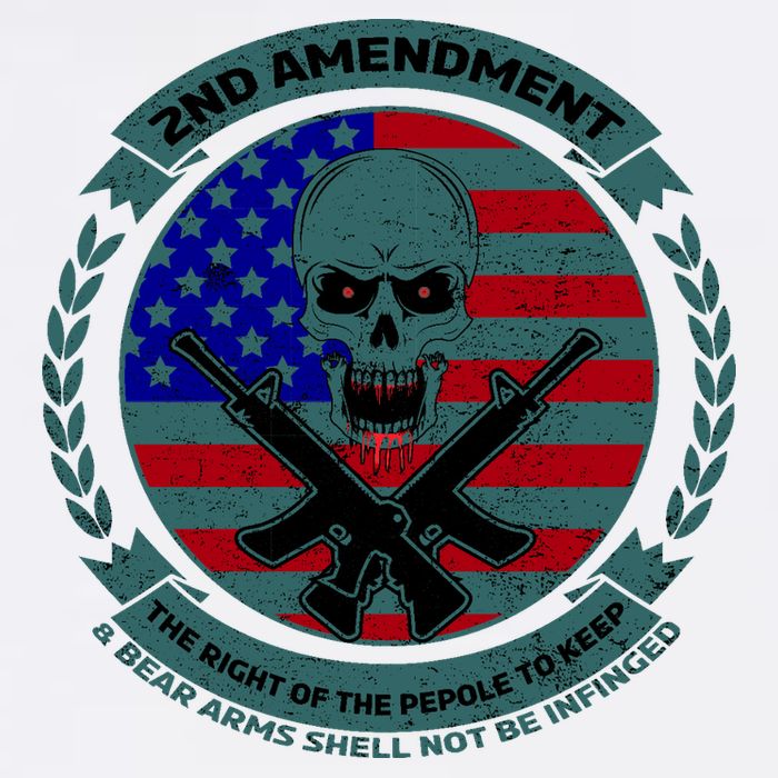 2nd Amendment Front And Back Design Garment-Dyed Sweatshirt