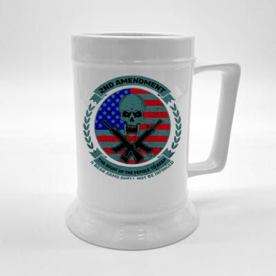 2nd Amendment Front And Back Design Beer Stein