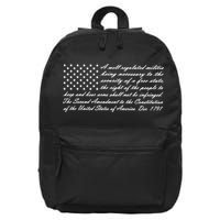 2nd Amendment Flag Second Amendment 16 in Basic Backpack