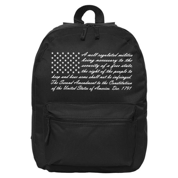 2nd Amendment Flag Second Amendment 16 in Basic Backpack