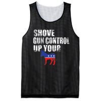 2nd Amendment Firearm Gun Funny Shove Gun Control Up Mesh Reversible Basketball Jersey Tank