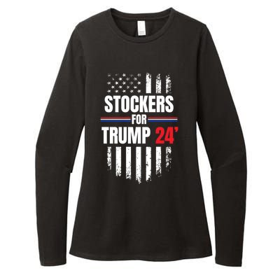 2024 American Flag Gift Womens CVC Long Sleeve Shirt