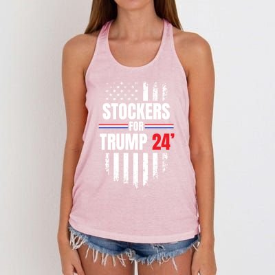 2024 American Flag Gift Women's Knotted Racerback Tank