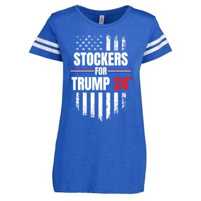 2024 American Flag Gift Enza Ladies Jersey Football T-Shirt