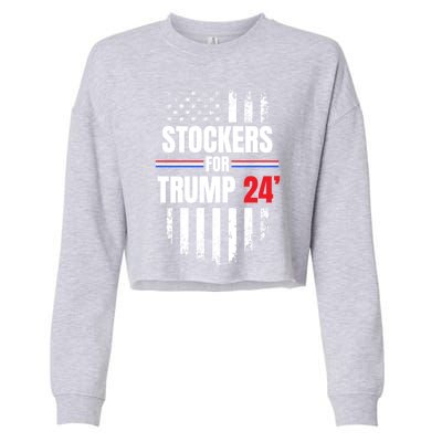 2024 American Flag Gift Cropped Pullover Crew