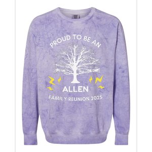 2025 Allen Family Reunion Gathering Family Tree Matching Colorblast Crewneck Sweatshirt