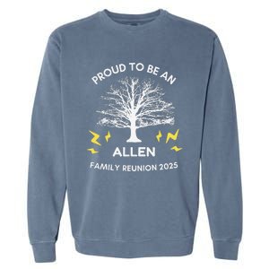 2025 Allen Family Reunion Gathering Family Tree Matching Garment-Dyed Sweatshirt