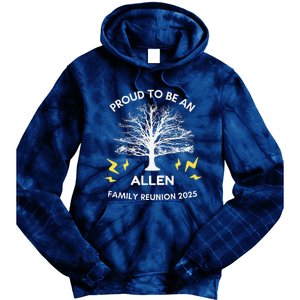 2025 Allen Family Reunion Gathering Family Tree Matching Tie Dye Hoodie