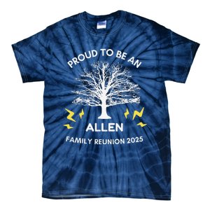 2025 Allen Family Reunion Gathering Family Tree Matching Tie-Dye T-Shirt