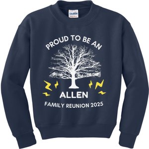 2025 Allen Family Reunion Gathering Family Tree Matching Kids Sweatshirt