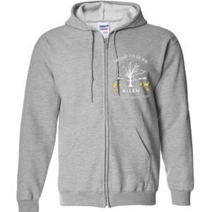 2025 Allen Family Reunion Gathering Family Tree Matching Full Zip Hoodie