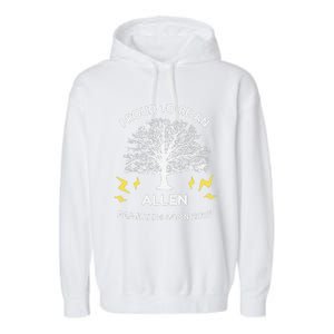 2025 Allen Family Reunion Gathering Family Tree Matching Garment-Dyed Fleece Hoodie