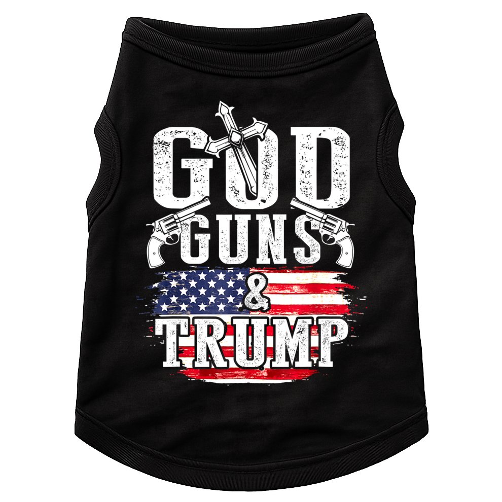 2nd Amendment God Guns And Trump Doggie Tank
