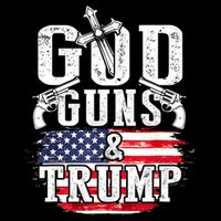 2nd Amendment God Guns And Trump Cooling Performance Crew T-Shirt