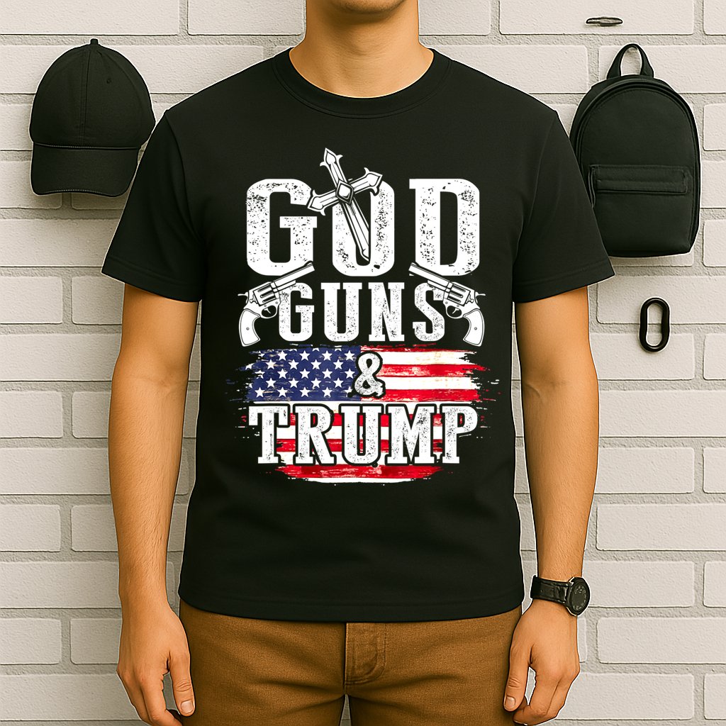 2nd Amendment God Guns And Trump T-Shirt