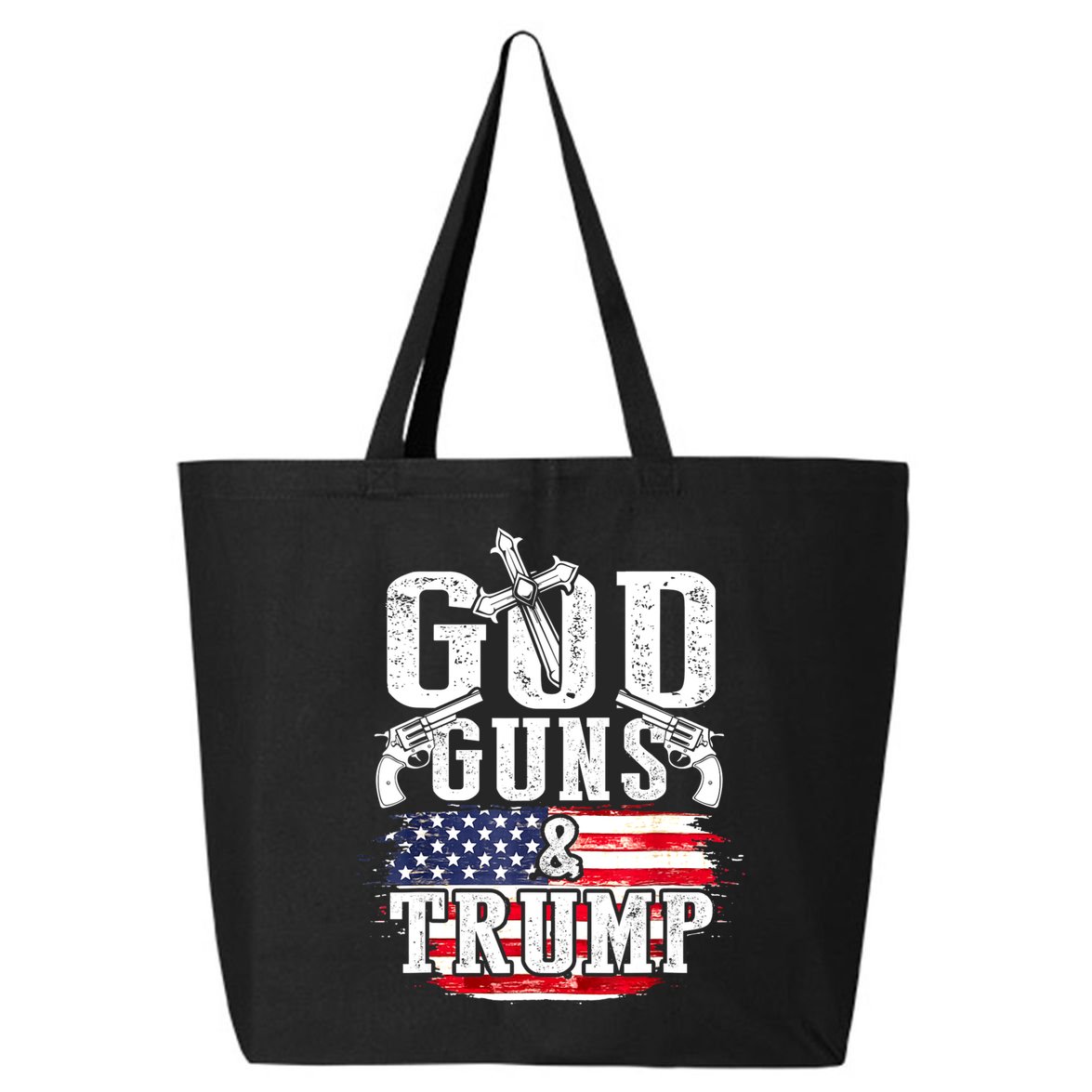 2nd Amendment God Guns And Trump 25L Jumbo Tote