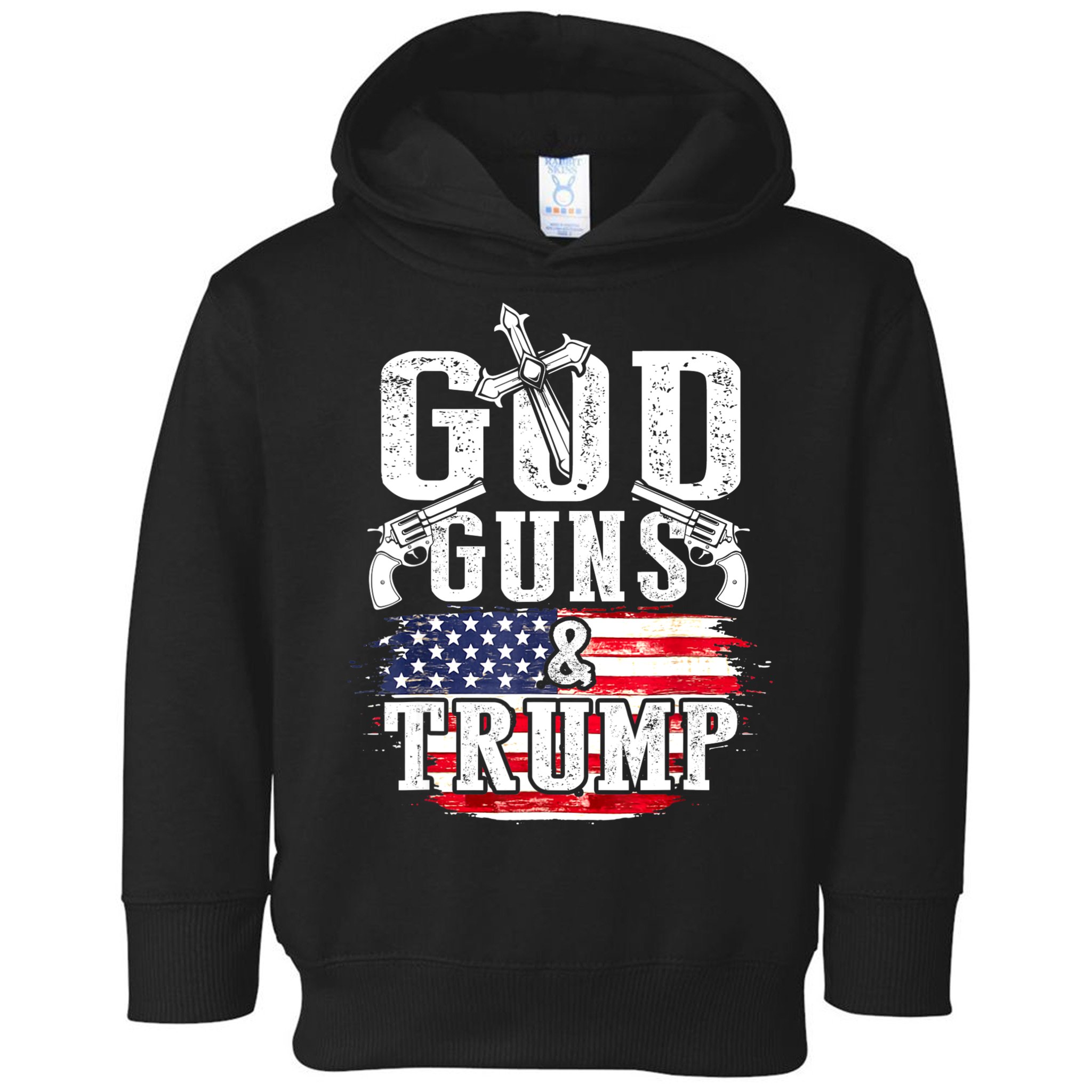 2nd Amendment God Guns And Trump Toddler Hoodie