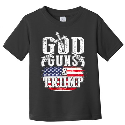 2nd Amendment God Guns And Trump Toddler T-Shirt