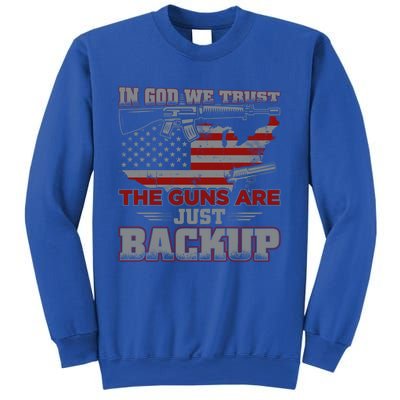 2nd Adt In God We Trust The Guns Are Backup Gift Sweatshirt