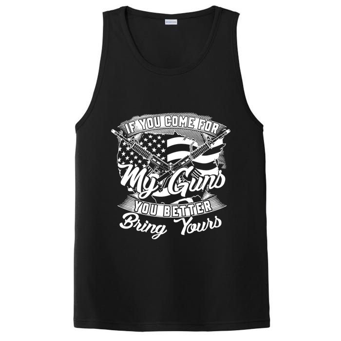 2nd Amendment If You Come For My Guns You Better Bring Yours PosiCharge Competitor Tank