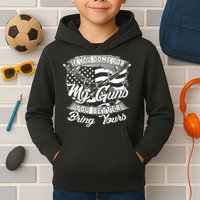 2nd Amendment If You Come For My Guns You Better Bring Yours Kids Hoodie
