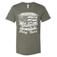 2nd Amendment If You Come For My Guns You Better Bring Yours V-Neck T-Shirt