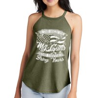 2nd Amendment If You Come For My Guns You Better Bring Yours Women's Perfect Tri Rocker Tank