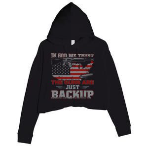 2nd Adt In God We Trust The Guns Are Backup Gift Crop Fleece Hoodie