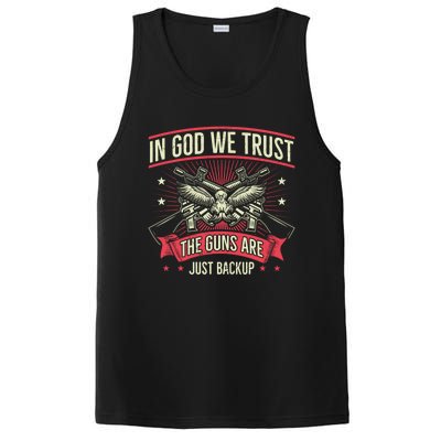 2nd Adt In God We Trust The Guns Are Backup Gift PosiCharge Competitor Tank