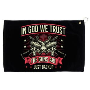 2nd Adt In God We Trust The Guns Are Backup Gift Grommeted Golf Towel