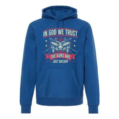 2nd Adt In God We Trust The Guns Are Backup Gift Premium Hoodie