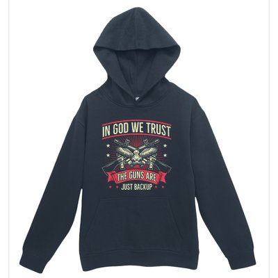 2nd Adt In God We Trust The Guns Are Backup Gift Urban Pullover Hoodie