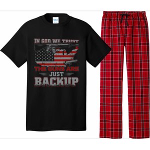 2nd Adt In God We Trust The Guns Are Backup Gift Pajama Set