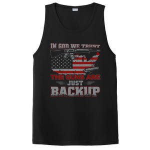 2nd Adt In God We Trust The Guns Are Backup Gift PosiCharge Competitor Tank