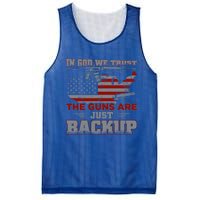 2nd Adt In God We Trust The Guns Are Backup Gift Mesh Reversible Basketball Jersey Tank