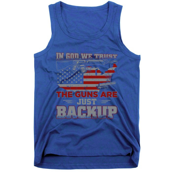 2nd Adt In God We Trust The Guns Are Backup Gift Tank Top