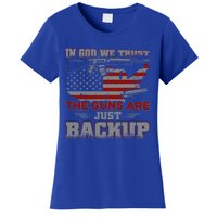 2nd Adt In God We Trust The Guns Are Backup Gift Women's T-Shirt