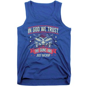 2nd Adt In God We Trust The Guns Are Backup Gift Tank Top