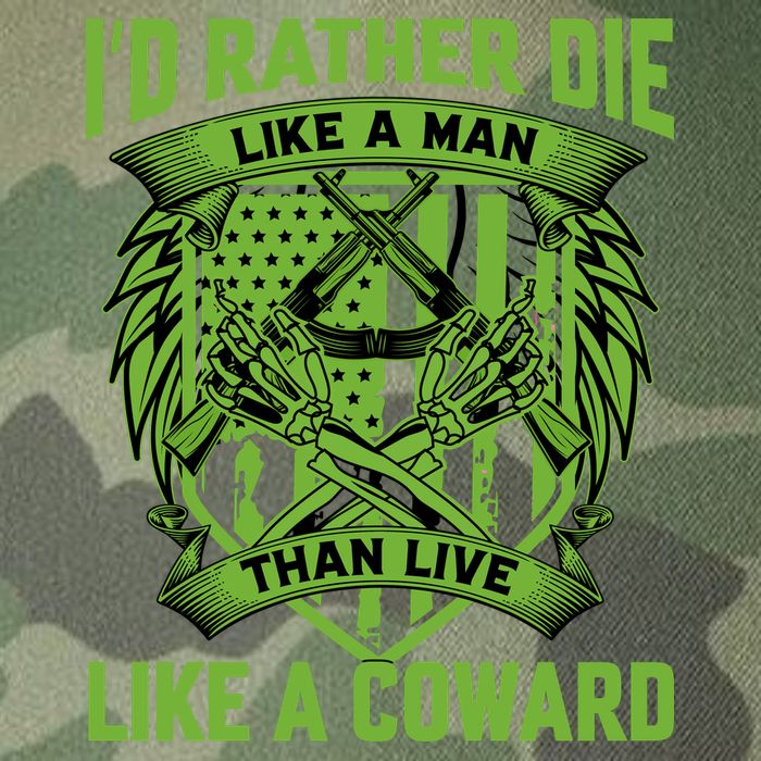 2nd Amendment I'd Rather Die Like A Man Than Live Like A Coward Legacy Tie Dye Trucker Hat