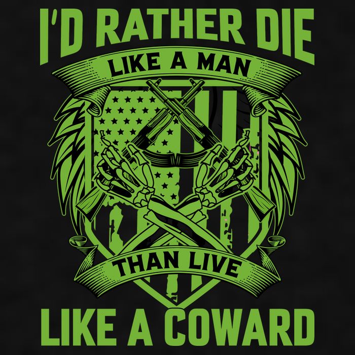 2nd Amendment I'd Rather Die Like A Man Than Live Like A Coward Ladies PosiCharge Tri-Blend Wicking Tank