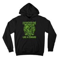 2nd Amendment I'd Rather Die Like A Man Than Live Like A Coward Hoodie