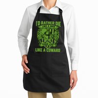 2nd Amendment I'd Rather Die Like A Man Than Live Like A Coward Apron