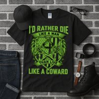 2nd Amendment I'd Rather Die Like A Man Than Live Like A Coward Tall T-Shirt