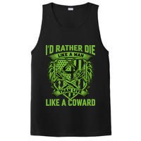 2nd Amendment I'd Rather Die Like A Man Than Live Like A Coward PosiCharge Competitor Tank