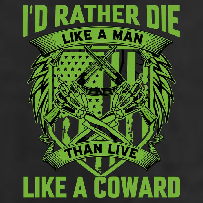 2nd Amendment I'd Rather Die Like A Man Than Live Like A Coward Microfiber Hand Towel