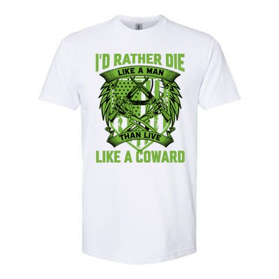 2nd Amendment I'd Rather Die Like A Man Than Live Like A Coward Softstyle CVC T-Shirt