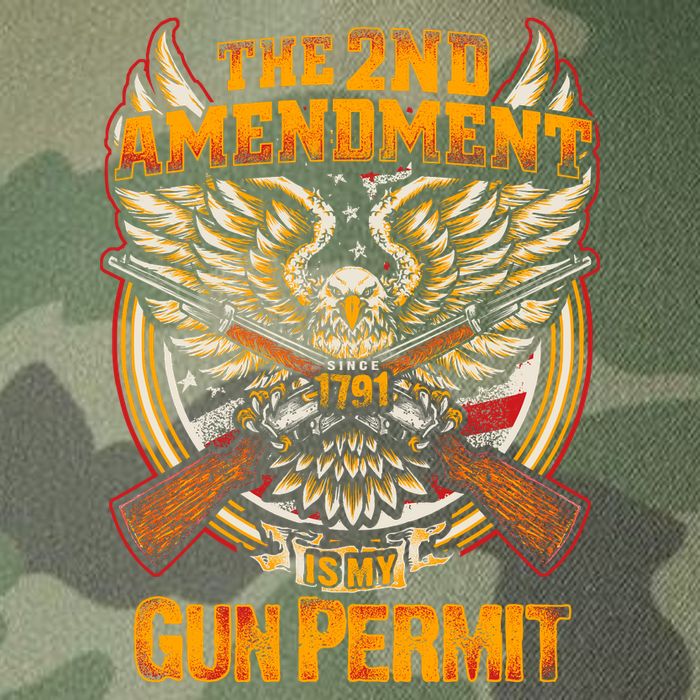 2nd Amendment Is My Gun Permit Legacy Tie Dye Trucker Hat