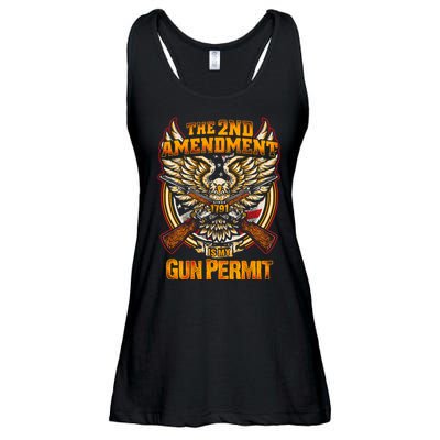 2nd Amendment Is My Gun Permit Ladies Essential Flowy Tank
