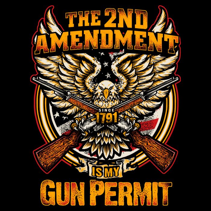 2nd Amendment Is My Gun Permit Youth Performance Sprint T-Shirt