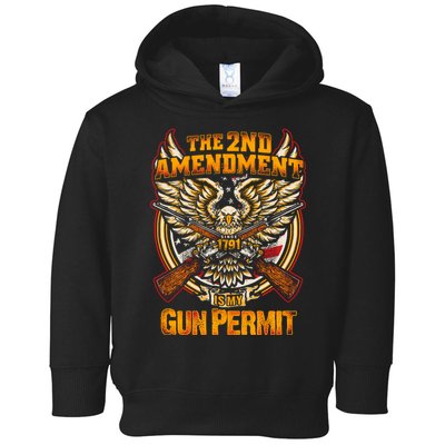 2nd Amendment Is My Gun Permit Toddler Hoodie